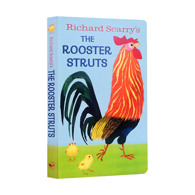 英文原版绘本 The Rooster Struts 我是一只兔子同系列 I am a Bunny 早教启蒙纸板书 睡前晚安故事书