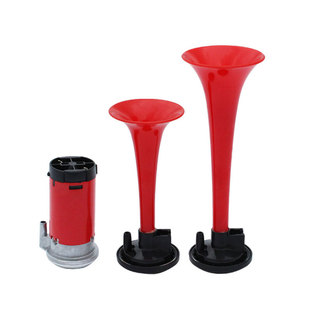 摩托车气喇叭改装配件五狮12v通用电动车喇叭汽车汽笛喇叭管超响