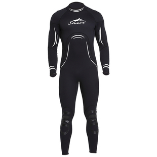 3mm专业保暖女连体潜水服男 防水潜水衣冲浪服防寒冬泳衣装备湿衣