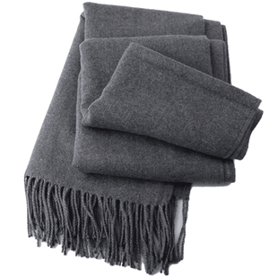 围巾男冬季毛线针织潮流韩版个性潮牌百搭简约学生秋冬薄款纯色