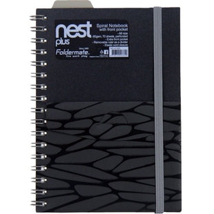 富美高双线圈记事本 A5笔记本易撕双螺旋左翻本 线圈办公开会本子