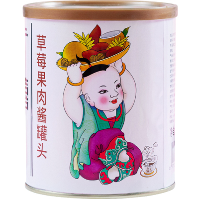 广禧草莓果肉新鲜罐头刨冰烘焙