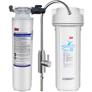 美国3M净水器FM1500-B家用厨房净水机自来水过滤器 送前置过滤器