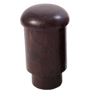 手工字画装裱材料酒红竹节轴头带把蘑菇型竹节头黑檀红木堵头2.3/2.5cm纸管地杆专用裱画工具做挂轴圣旨用品