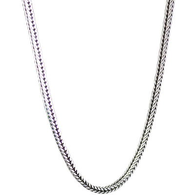 925银复古长款女士百搭链子