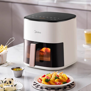 美的新款空气炸锅大容量可视电炸锅