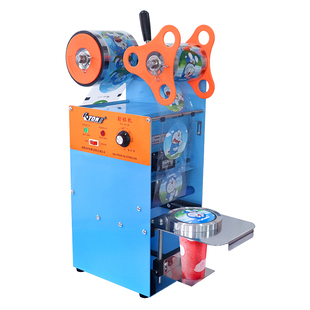 伊东封口机商用奶茶封杯ET-D9高杯纸塑两用豆浆杯子手压式封杯机