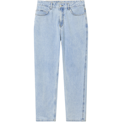 牛仔裤男士浅蓝色修身直筒宽松