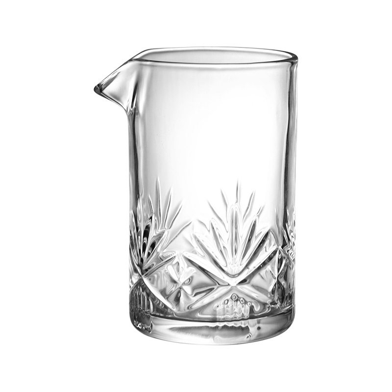 日式调酒搅拌杯玻璃调和杯酒吧调酒杯雕花调酒器玻璃杯容器调酒壶