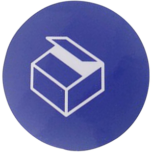 5S桌面物品定位贴定贴办公室6S管理标志标签8cm蓝色茶杯电话机笔筒鼠标计算器电脑键盘花盆垃圾桶标志提示贴