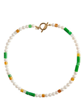 6mm珍珠新中式涂月锁骨链