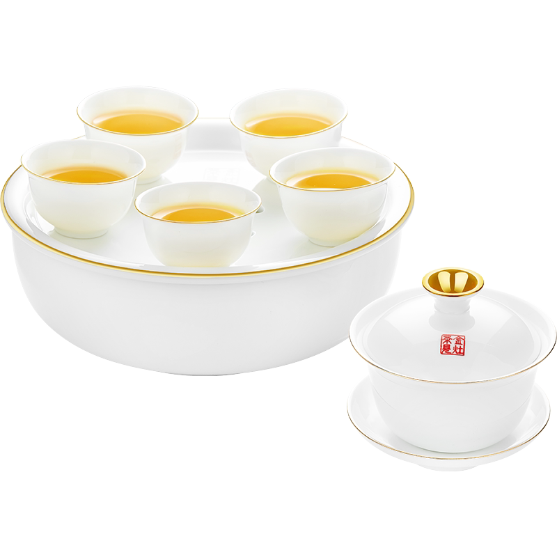 金灶陶瓷整套品茗杯工夫茶具
