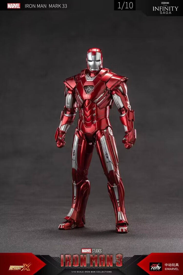 ZD Toys Avengers Mark 33 MK33 SILVER CENTURION Action Figure Iron