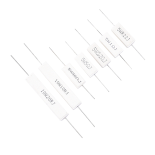 5W 10W水泥电阻0.22/1/2/2.2/5/8/10R/20R ΩJ RJ 欧 陶瓷5%精度