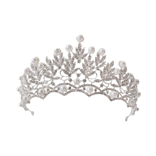 韩版儿童皇冠头饰白雪公主可爱女童生日水晶王冠小孩礼盒套装发箍