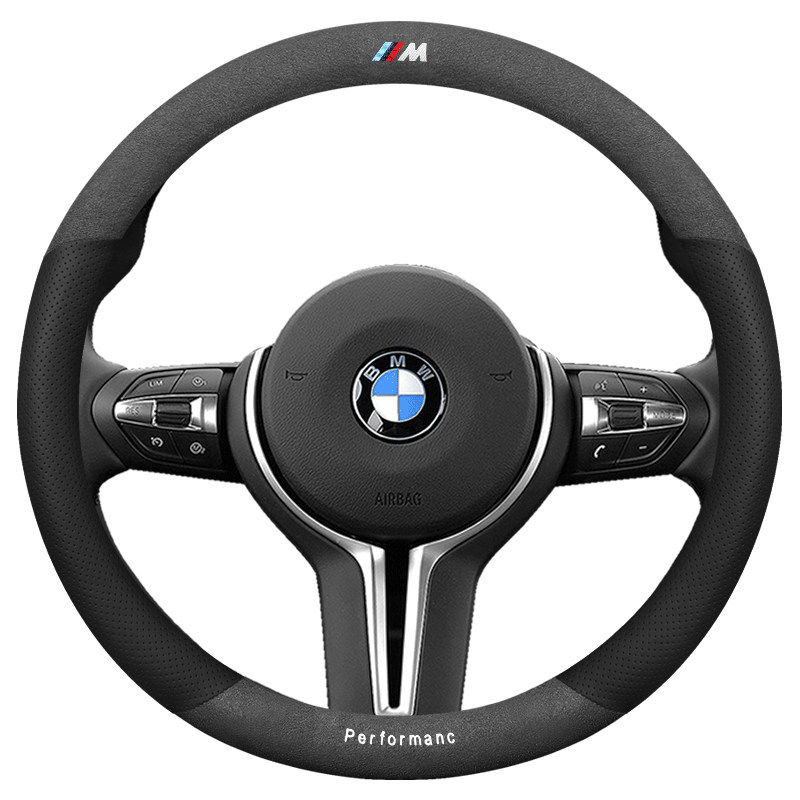 宝马方向盘套新3系5系2系6系1系7系X1X2X3X4X5X6X7翻毛皮汽车把套