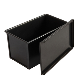 学厨 香槟金色波纹滑盖不粘低糖吐司盒节能面包模具 商用推荐