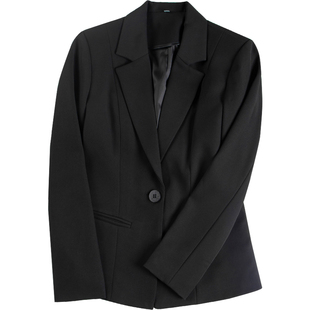 雀后西装外套女2025春季新款职业套装气质黑色工作服正装时尚上衣