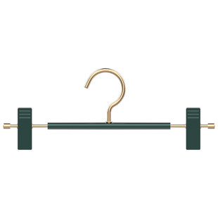 网红同款墨绿色裤架夹晾家用裤架挂裙夹衣架无痕轻奢铝合金裤夹子