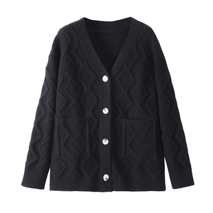 加肥加大码孕妇毛衣150-200-280斤女开衫厚毛衣外穿3XL-5XL胖MM