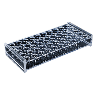 有机玻璃安瓿瓶架 安布瓶架 针剂瓶架1/2/5/10/20ml 50孔