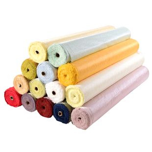 字画装裱材料批发加厚带胶绫布书画装裱低温绫子锦绫83cm自带胶膜机器手工裱画用品工具天地边条局条花绫