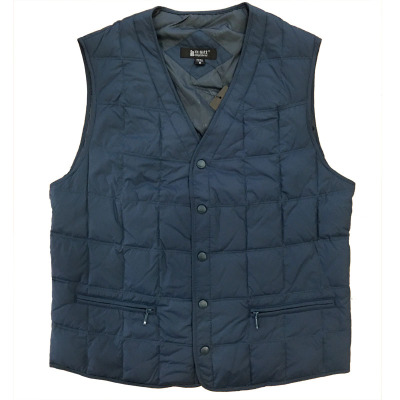 寒布仕男士中老年羽绒马夹马甲