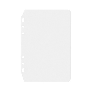 a4a5活页收纳袋打孔b5a7a6拉边袋手帐本配件透明拉链收纳册文件夹