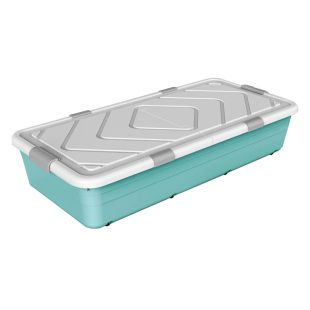 床底收纳箱塑料带滑轮衣物被子家用扁平沙发下整理箱鞋子床下收纳