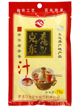克东腐乳汁齐齐哈尔二克山正宗调料火锅蘸料汁红烧肉炖肉75g*5袋