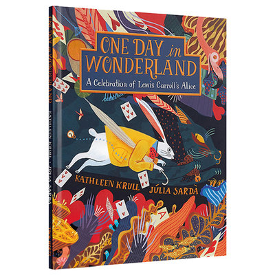 精装 英文原版 Julia Sarda 插画绘本 爱丽丝梦游仙境 One Day in Wonderland:A Celebration of Lewis Carroll's Alice