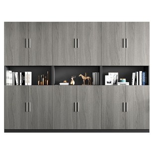 办公文件柜资料柜子储物柜办公室带锁档案柜木质书柜置物柜家用