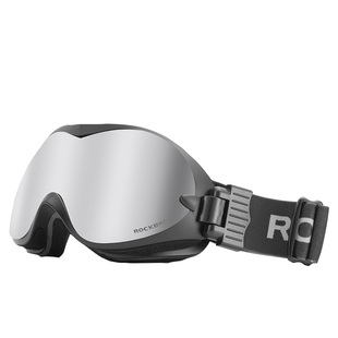 洛克兄弟滑雪镜双层防雾男女大球面单双板成人可卡近视眼镜户外