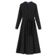 Qian Naer 2025 new temperament black dress