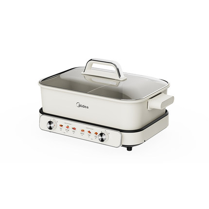 美的电火锅电锅家用鸳鸯锅分体式