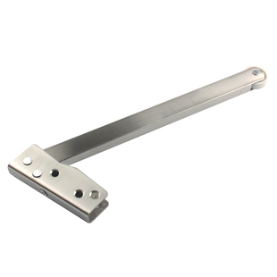 不锈钢防火门顺位器钢制消防门双开门通道顺位器顺序器闭门器铁轮