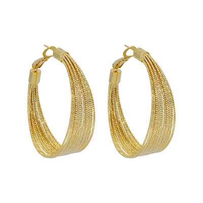 欧美夸张耳饰大圈圈女长款气质耳