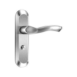 卫生间门锁无钥匙厕所浴室锁把手家用洗手间室内门铝合金通用型