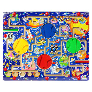 DHA双面智慧板运笔迷宫 大号磁力迷宫磁性运笔走珠星球大战玩具