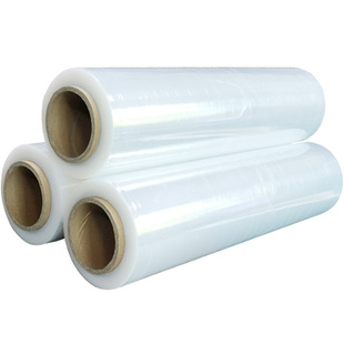 缠绕膜 大卷50CM宽塑料薄膜PE拉伸膜工业封口膜打包膜包装膜包邮