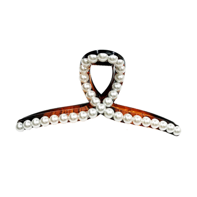 韩国网红珍珠发夹后脑勺爪子头饰