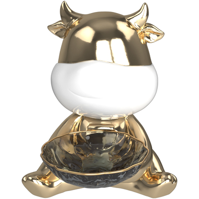 钥匙收纳牛摆件新年礼物装饰品