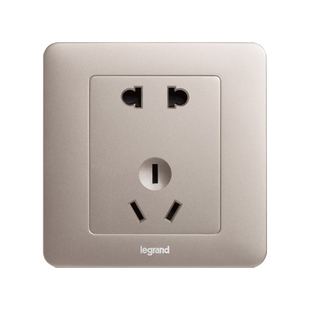 罗格朗开关插座面板逸典米兰金五孔二三带usb插三孔16a家用电源