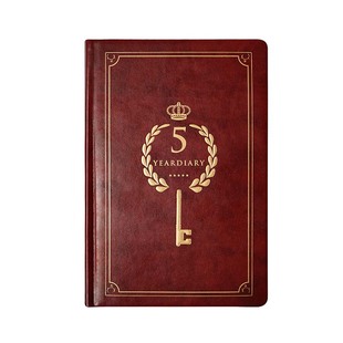 卡杰五年日记本自填式日程本笔记本厚本子超厚精致5年计划本简约文艺复古问题之书记事本五年手账本套装礼盒