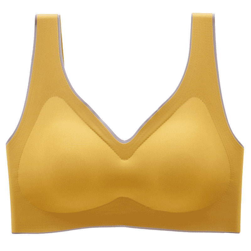无痕乳胶内衣女无钢圈小胸聚拢收副乳防下垂运动美背心式少女文胸