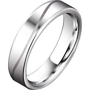 钨金戒指男士对戒情侣女婚戒合金高级感单身男戒光圈尾戒指环男款