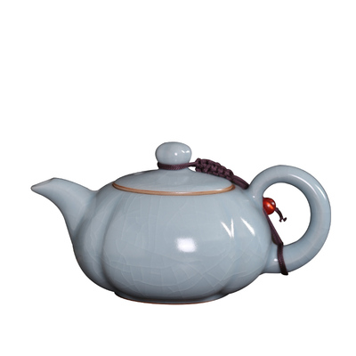 开片汝瓷功夫茶具泡茶壶