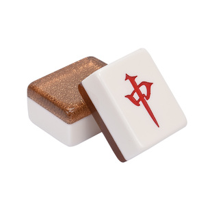 御圣麻将牌家用手搓大号手工水晶麻将39/40mm麻雀牌144张【清仓】