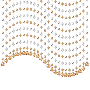 水晶珠帘客厅卧室隔断帘门帘家用卫生间玄关屏风装饰网红半挂帘子