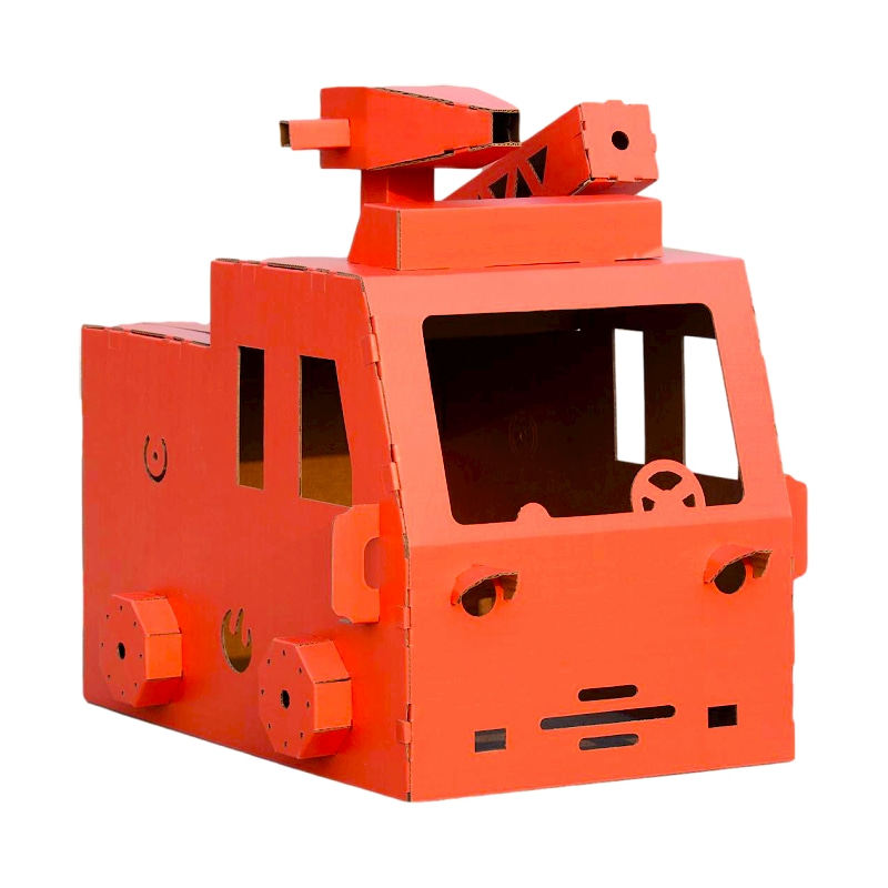 diy儿童消防局汽车模型玩具